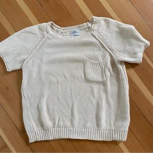 Knit short sleeved sweater